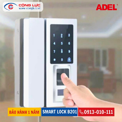 Khóa Vân Tay Kẹp Kính Smart Lock B201